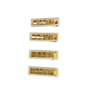 Elegant Pearl Hair Clip Barrette Bride Hair Accessories for Women